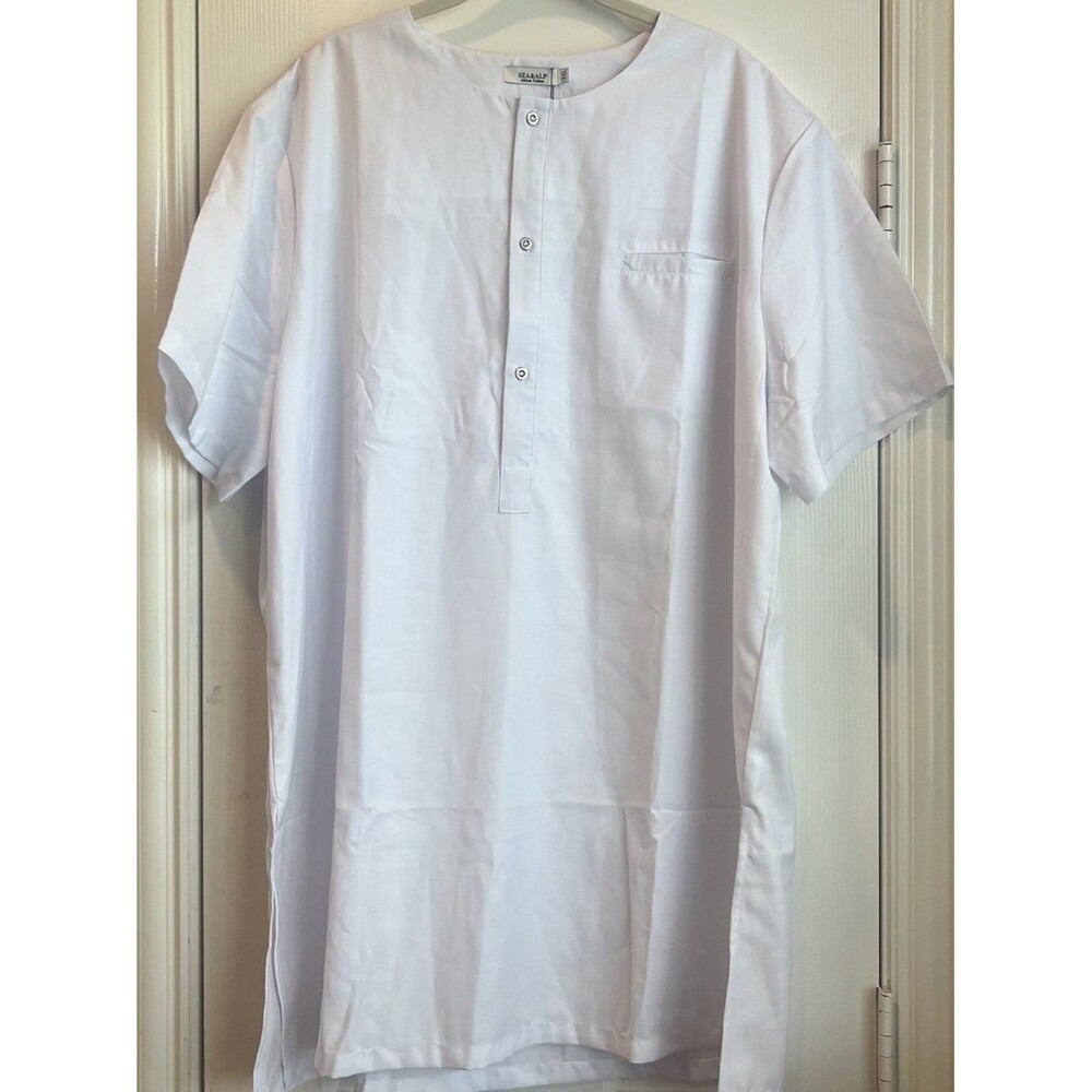New Sea & Alp African Fashions White Tunic, Size XXL